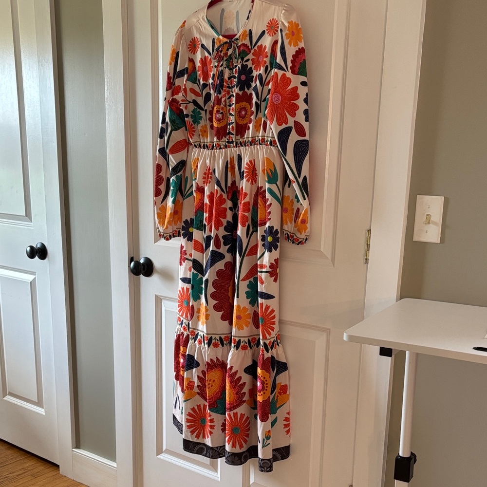 Floral Maxi Dress with Vibrant Colors